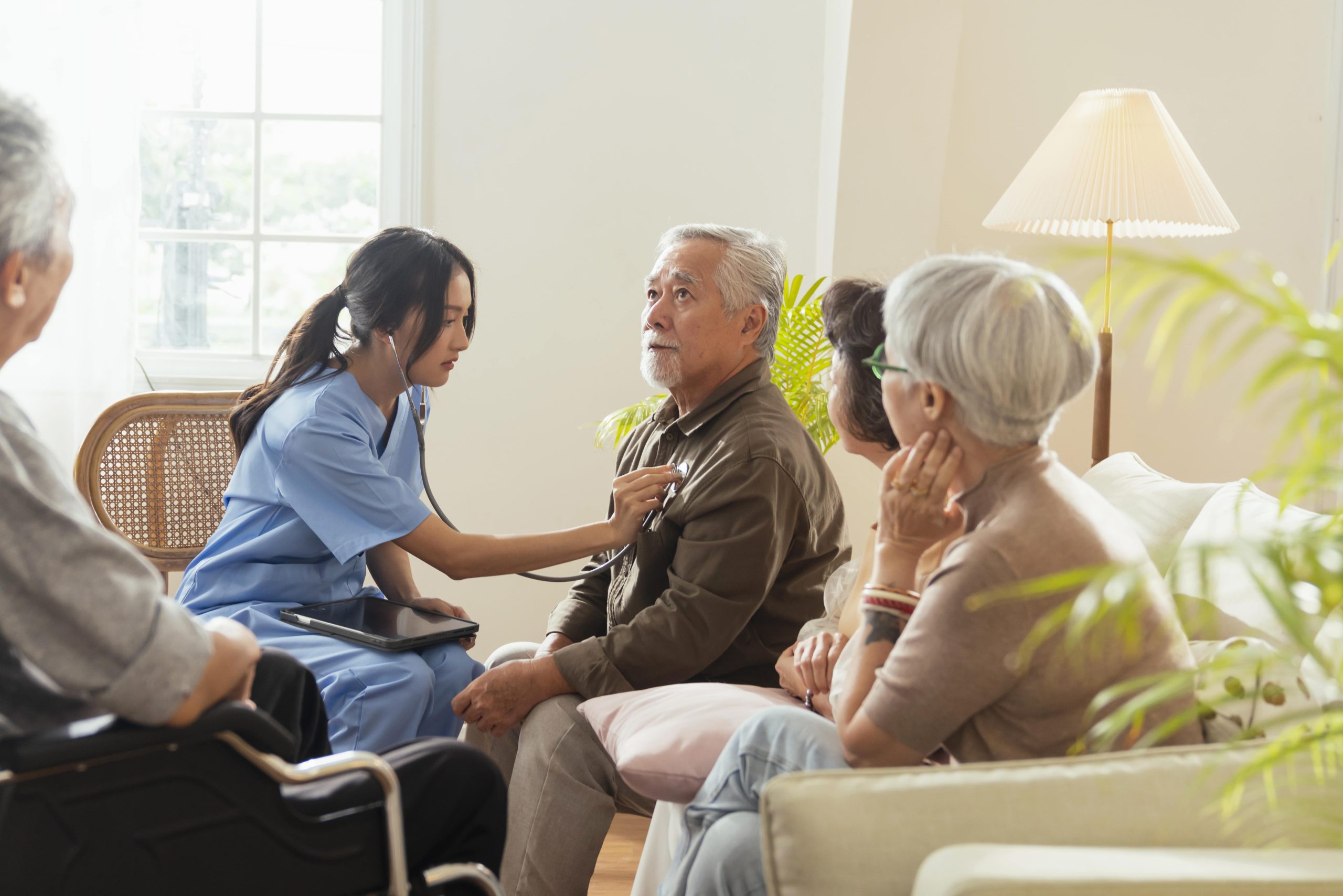 happiness caregiver nurse doctor